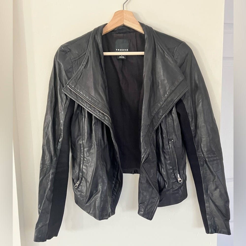 Trouve moto leather jacket size S